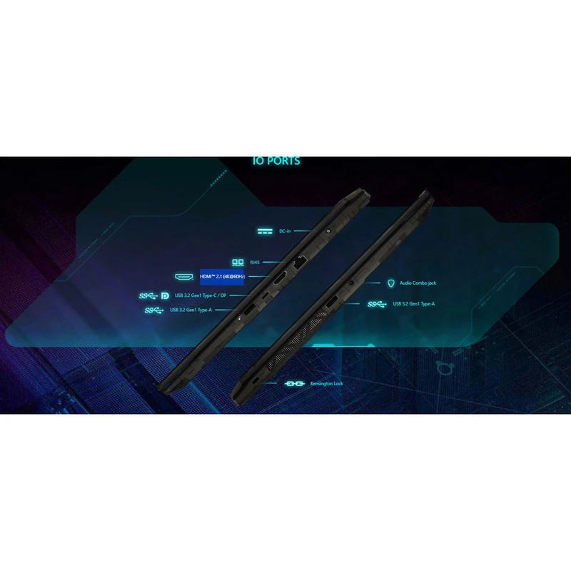 لپ تاپ 15.6 اینچی ام اس آی مدل Cyborg 15 A13UCX-i5 13420H-16GB DDR5 4800MHz-512GB SSD-RTX2050 4GB-FHD 144Hz